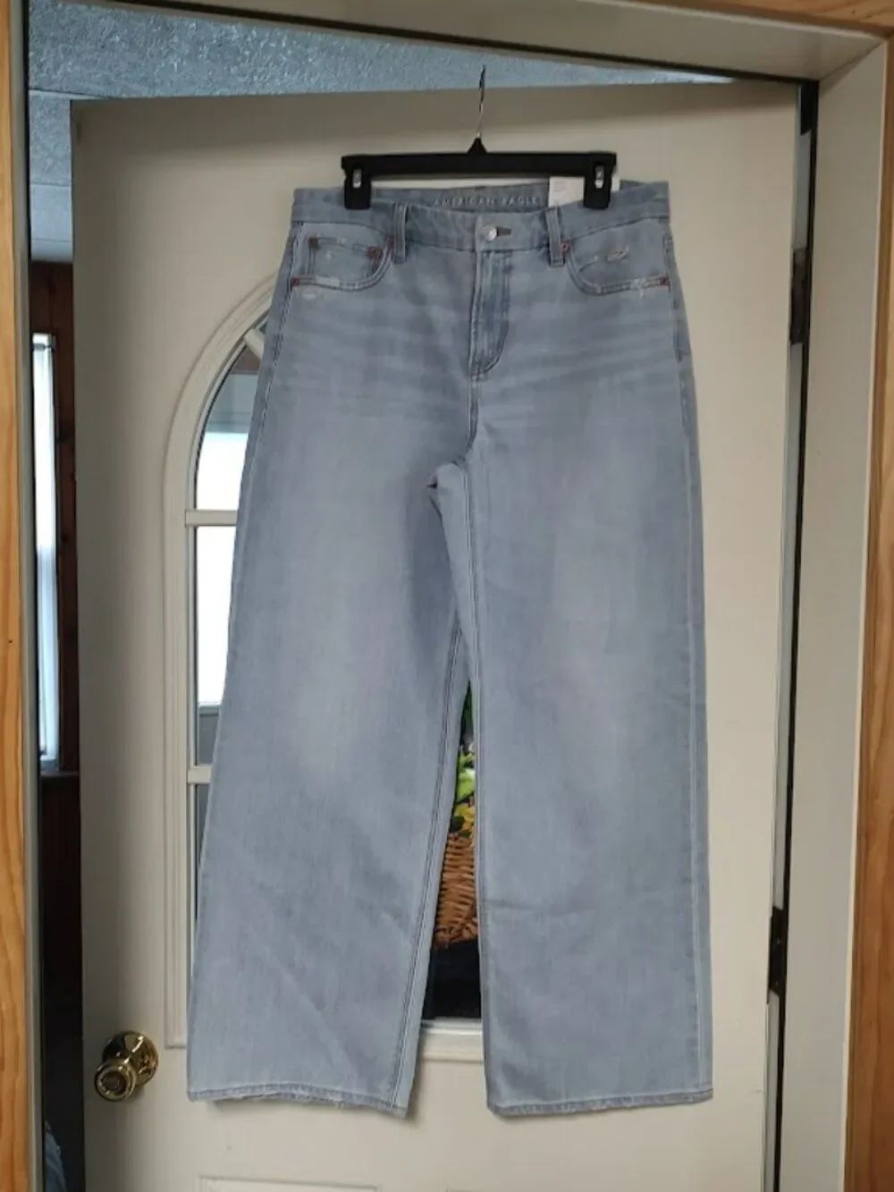 New American Eagle Curvy Stove Pipe Stretch High Rise Jeans Size Women's 10/30W